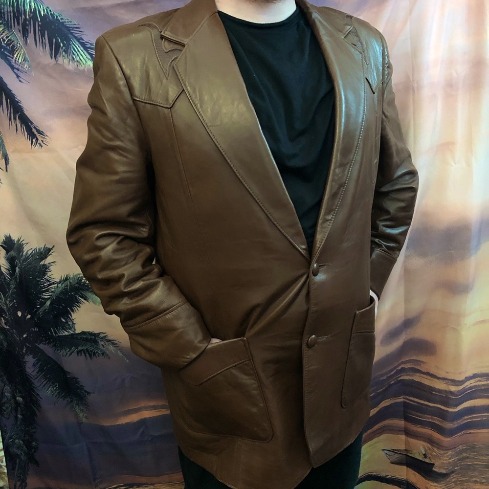 Vtg Pioneer Wear men’s leather jacket